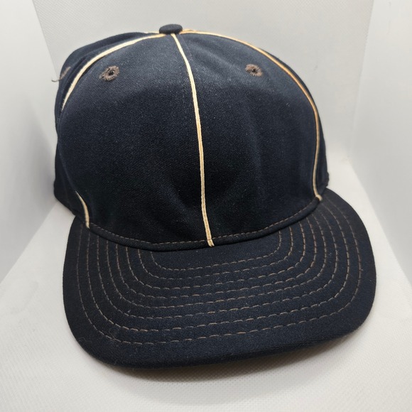 Vintage AJD Professional Baseball Cap Black Size 7 1/2 1990s USA Made Sport Ump‎ - Picture 1 of 6